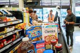 HOUSTON, TEXAS - JULY 15: A cashier processes a customer's order in a Kroger grocery store on July 15, 2022 in Houston, Texas. U.S. retail sales rose 1.0% in June according to the Commerce Department, with consumers spending more across a range of goods including gasoline, groceries, and furniture.