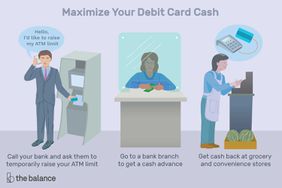 Custom illustration showing showing how to maximize debit card cash