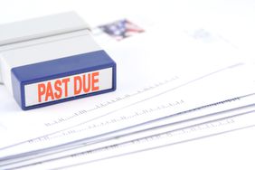 Past due bills and stamp