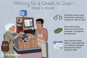 What to know about waiting for a check to clear. Using the same funds twice while waiting for a check to clear is fraud. Only write checks when you have funds available—it is illegal to do otherwise. How long the check takes to clear depends on whether the payee deposits the check sooner or later.