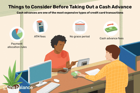 things to consider before taking out a cash advance. cash advances are one of the most expensive types of credit card transactions