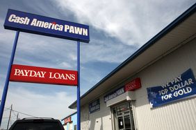 Payday loans and a pawn shop