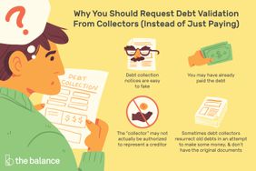 Image shows why you should request a debt validation from collectors instead of just paying a debt: Debt collection notices are easy to fake. You may have already paid the debt. The “collector” may not actually be authorized to represent a creditor. Sometimes debt collectors resurrect old debts in an attempt to make some money, and don’t have the original documents