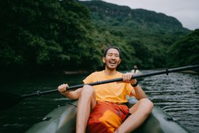 A kayaker enjoys a trip down the Orinoco River.