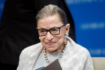 upreme Court Justice Ruth Bader Ginsburg delivers remarks at the Georgetown Law Center on September 12, 2019, in Washington, DC.