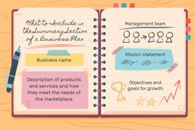 Notebook with tips on How to Write a Company Summary in a Business Plan