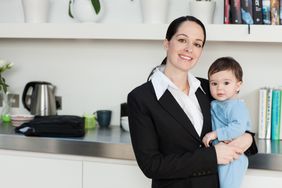 Business Woman With Baby