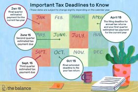 important tax deadlines to know: these dates are subject to change slightly depending on the calendar year