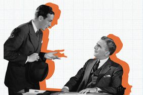 Illustration of two men talking
