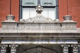 Mercantile Exchange building facade, New York City